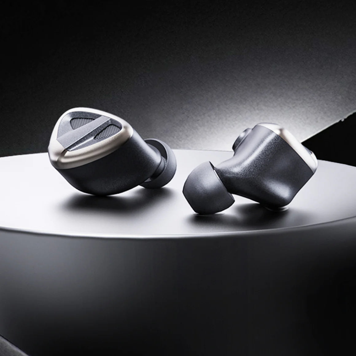FiiO FH19 in-ear headphones with sleek black design and detachable cables, showcasing high-quality audio and detailed craftsmanship.