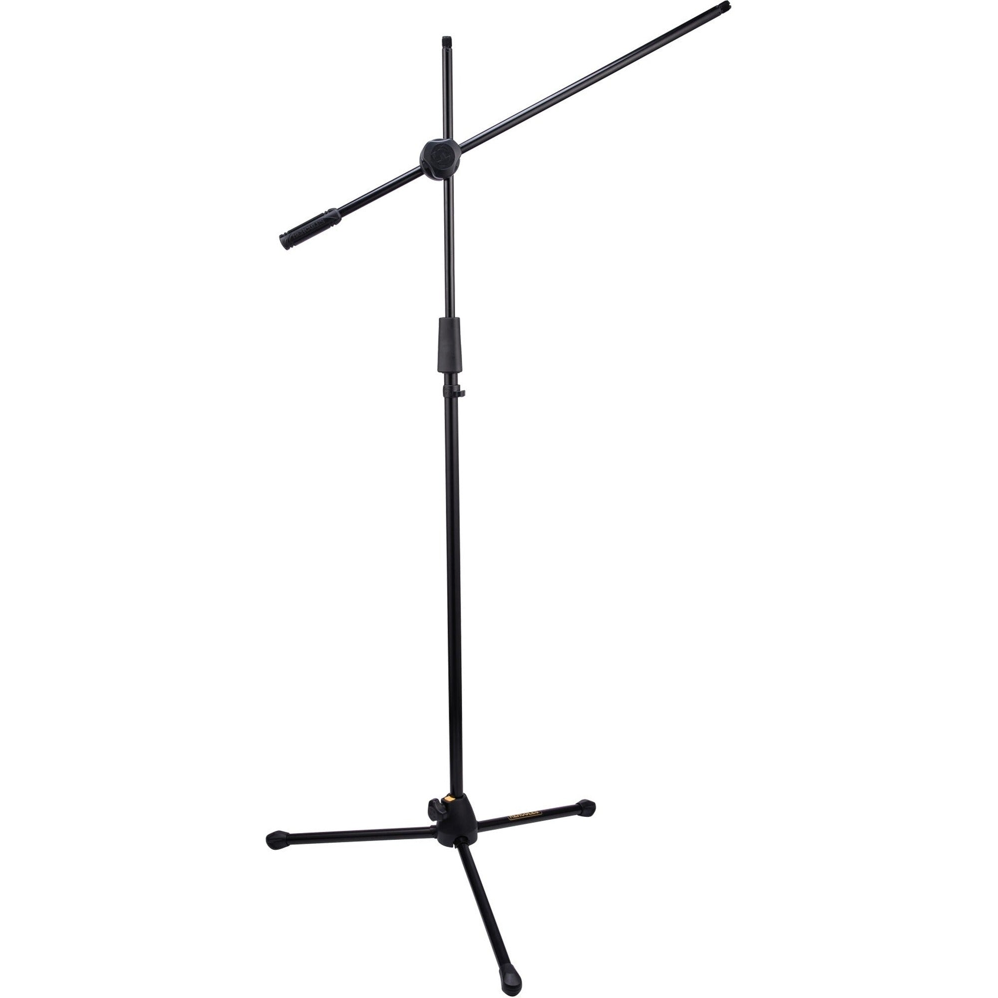Hercules Stands MS434B floor microphone stand with adjustable height and boom arm for professional audio setup.