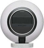 Marantz Horizon Grand wireless speakers with sleek design and rear connection ports, showcasing modern audio equipment.