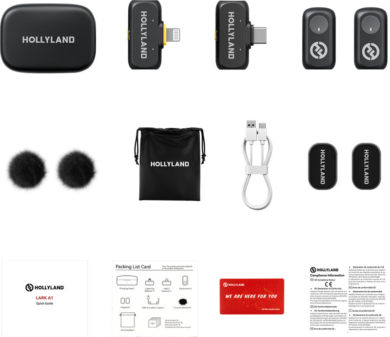 Hollyland Lark A1 Combo wireless microphone system