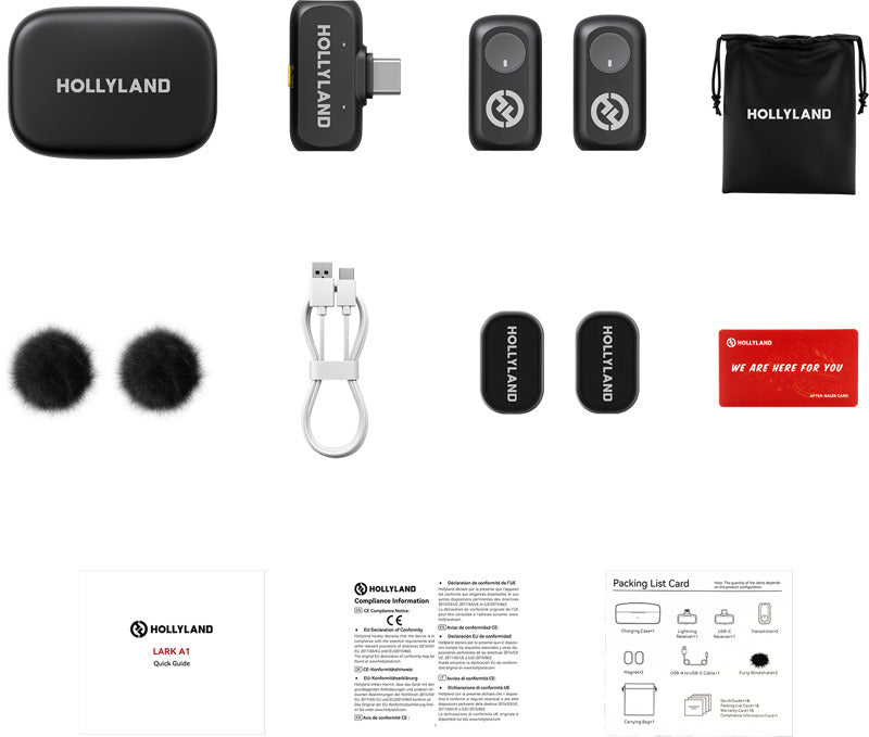 Hollyland Lark A1 Duo wireless microphone system
