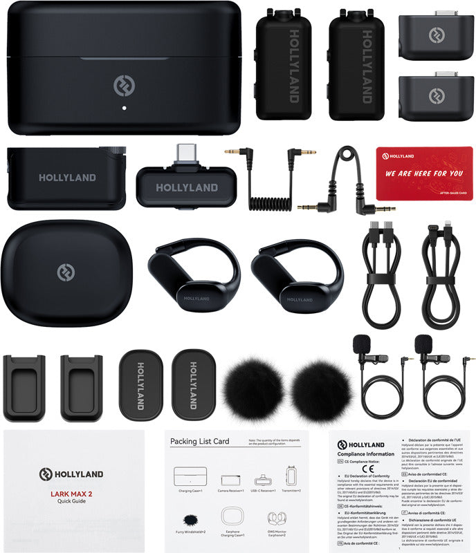 Hollyland Lark Max 2 Ultimate Combo creator wireless microphone systems, alternate view 3