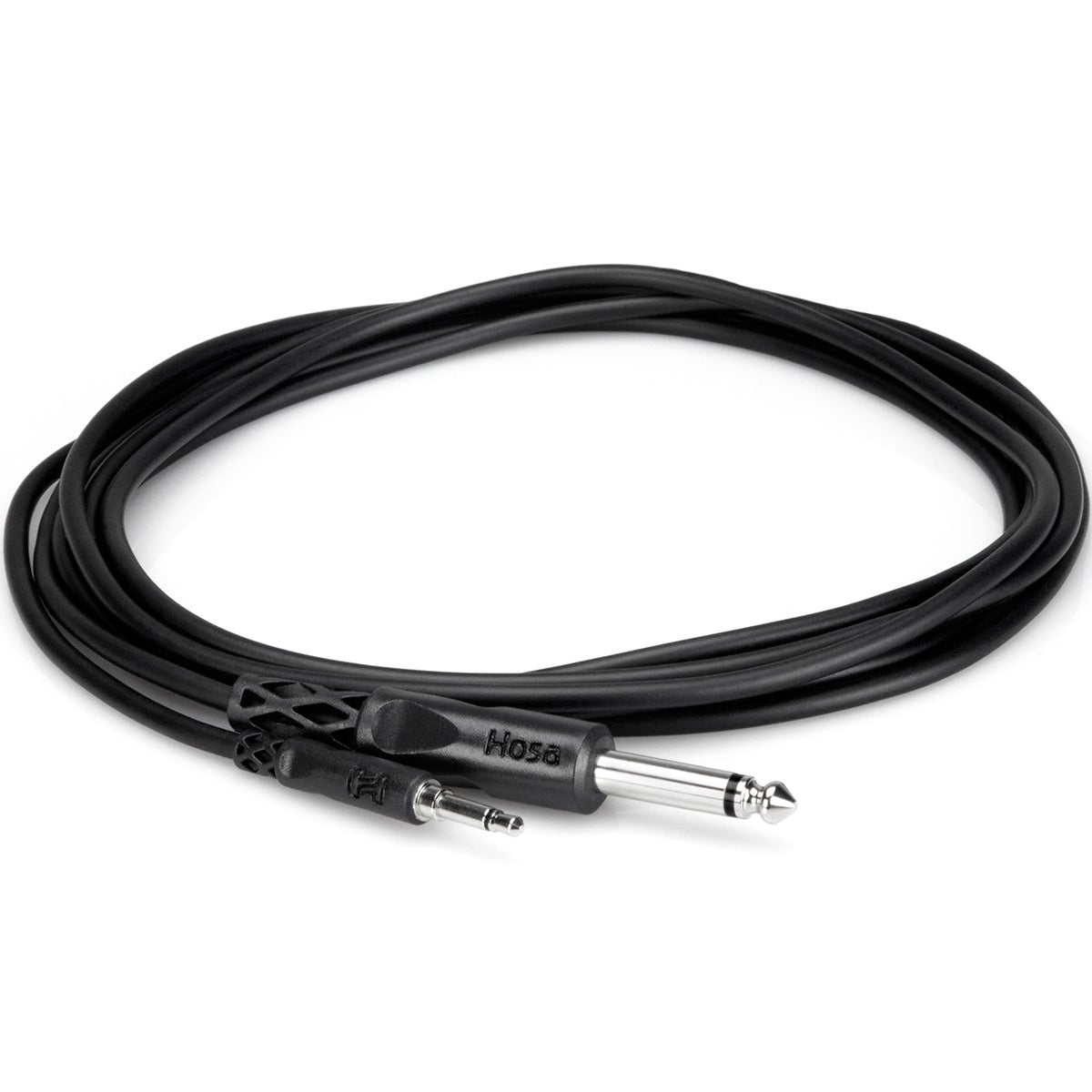 Hosa CMP-303 3.5 mm TS to 6.3 mm TS cable (1 m), coiled