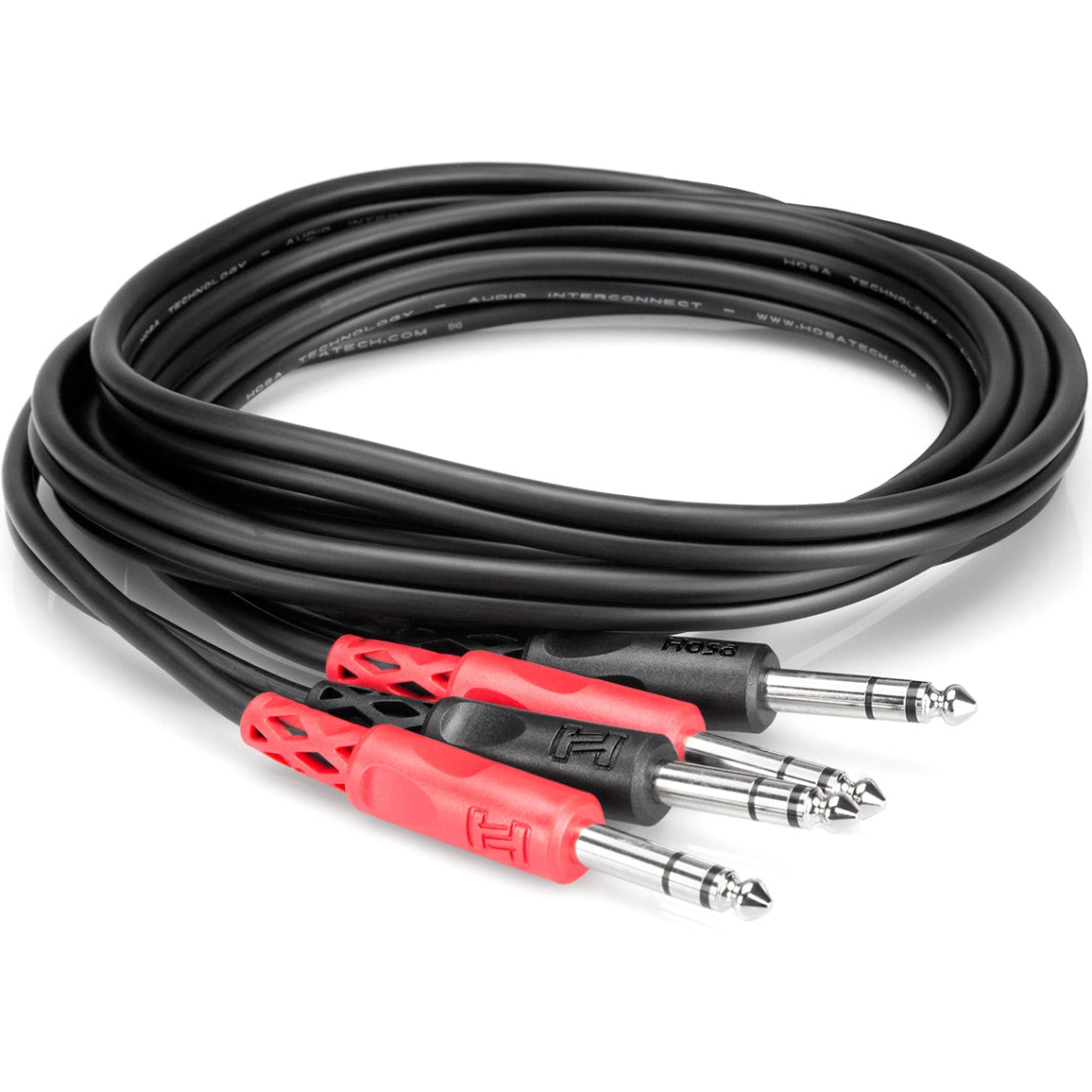Hosa CSS-202 Dual 6.3mm TRS - Dual 6.3mm TRS Cable 2m, coiled
