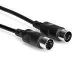 Hosa MID-310BK MIDI Cable 3m MIDI cable, in black