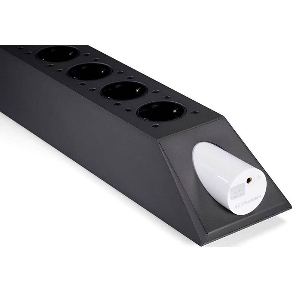SilentPower PowerStation power supply with sleek design and multiple outlets for efficient energy management.