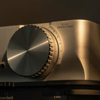 Close-up of the iFi Audio iCAN Phantom 1.5 motorised volume control