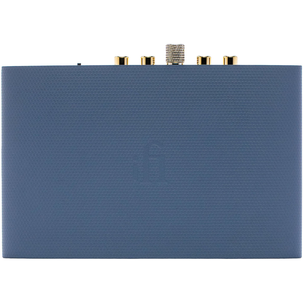 iFi Audio Zen Air Phono 2 phono preamp with sleek design and control knobs, ready to connect to turntables and enhance audio quality.
