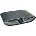 iFi Audio Zen Blue 3 music streamer showing front panel with controls and display, compact design with sleek black finish