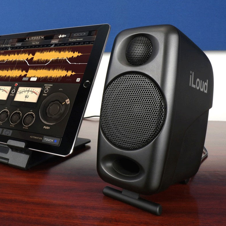 IK Multimedia iLoud Micro Monitors desktop speakers, lifestyle