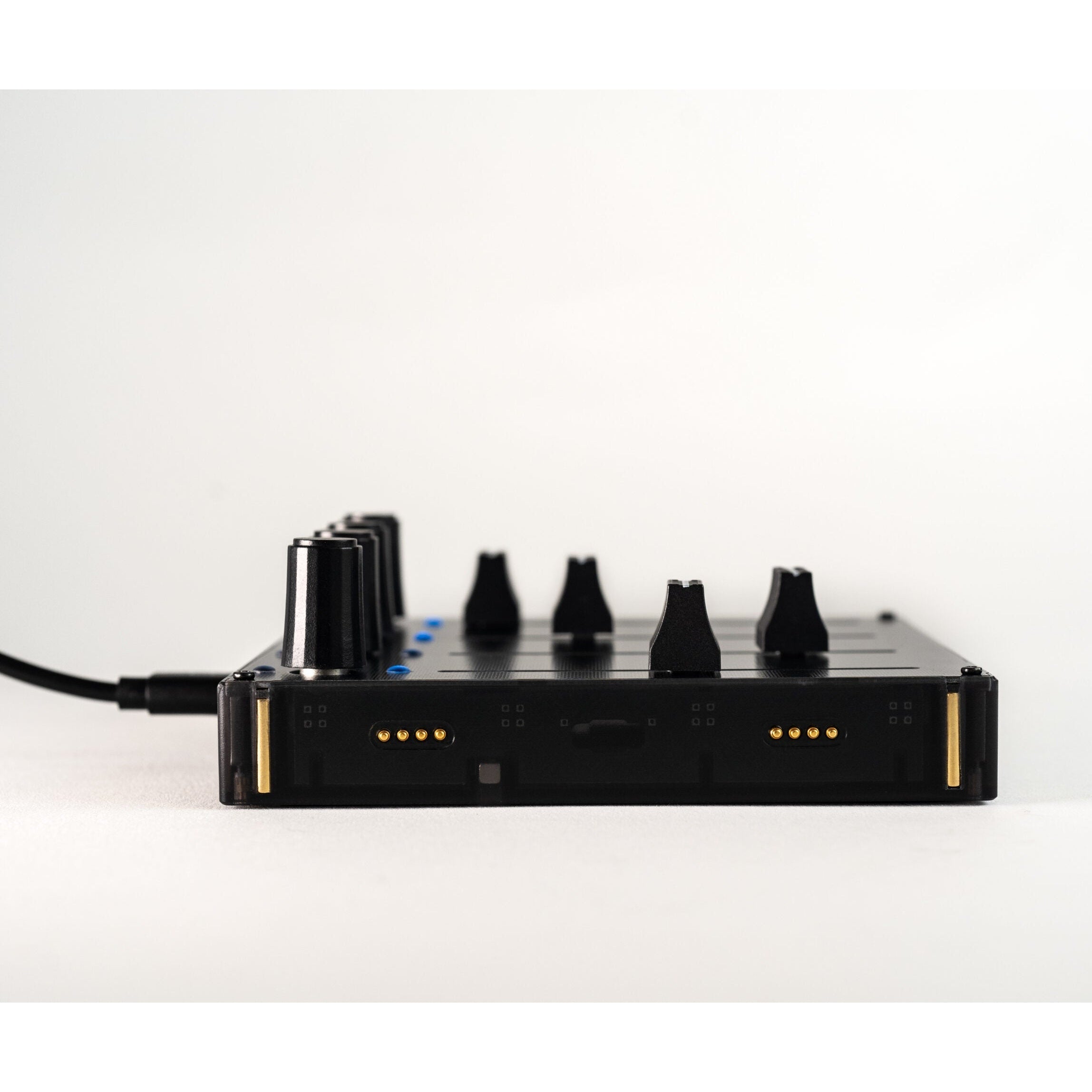 Intech Studio EF44 Detent Series 3 MIDI controller with knobs and dials for music production control.