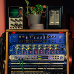 Focusrite ISA C8X USB audio interface with multiple input and output connections, compact design, and professional audio equipment.