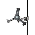 K&M 19791 multimedia microphone stand with adjustable arm and sturdy base, designed for professional audio and recording setups.
