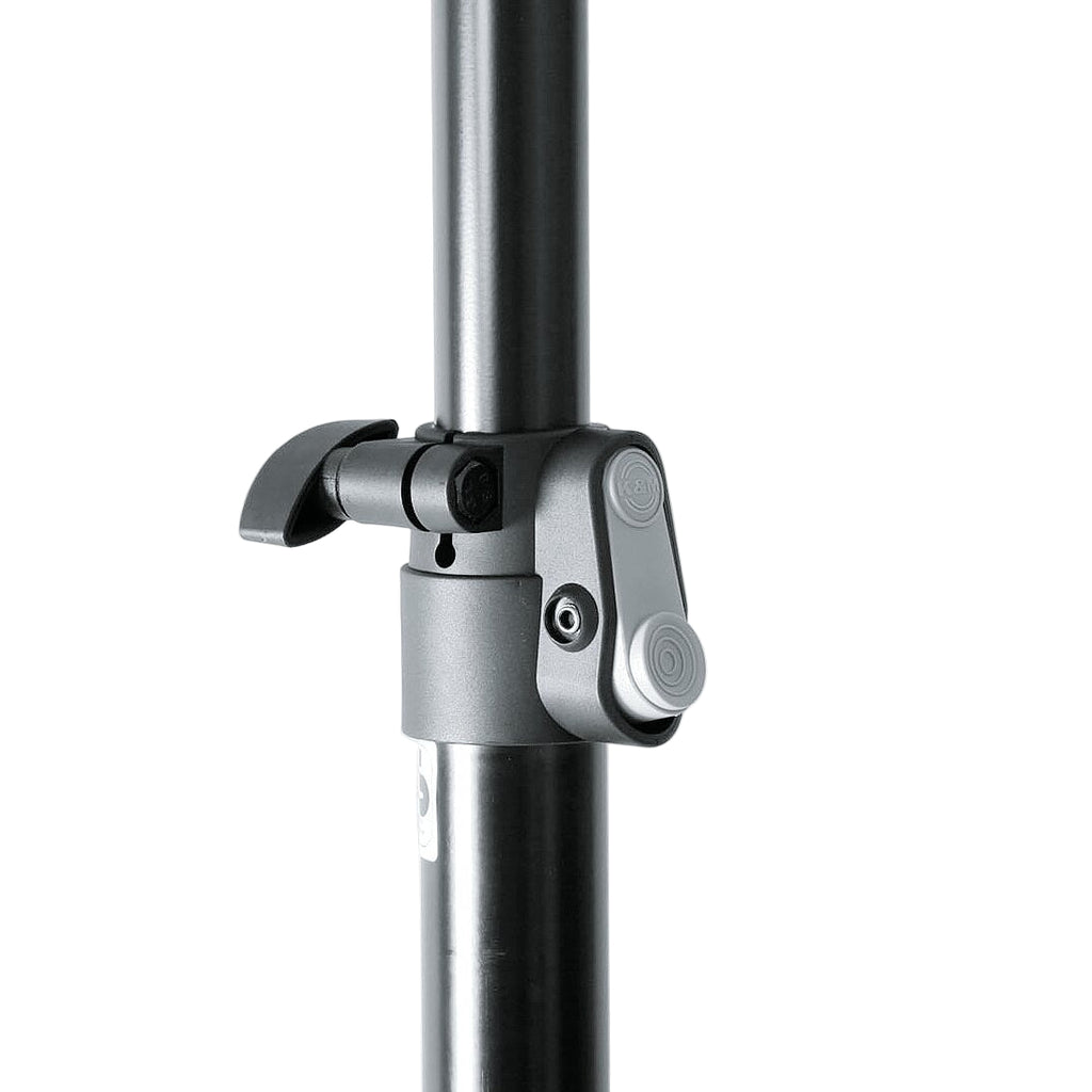 K&M 21435, pa speaker stands, angle
