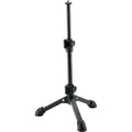 K&M 23150-3 desktop microphone stand with adjustable arm and sturdy base for professional audio setups.