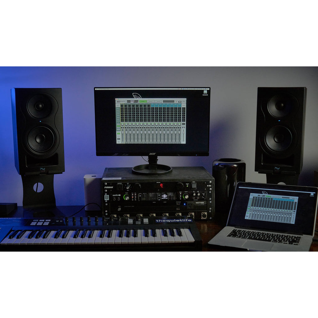 Kali Audio IN-5 active nearfield monitor, front view, black