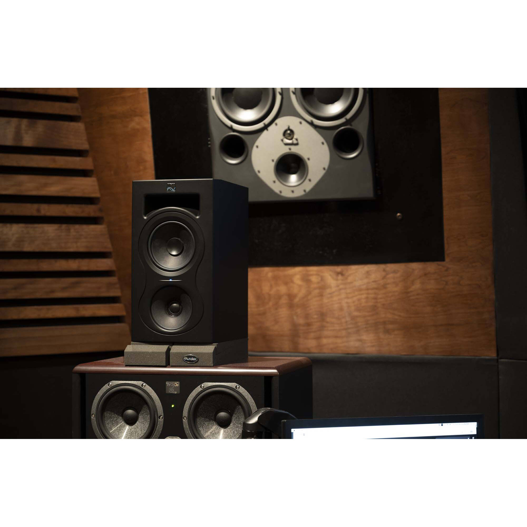 Kali Audio IN-5 active nearfield monitor, front view, black