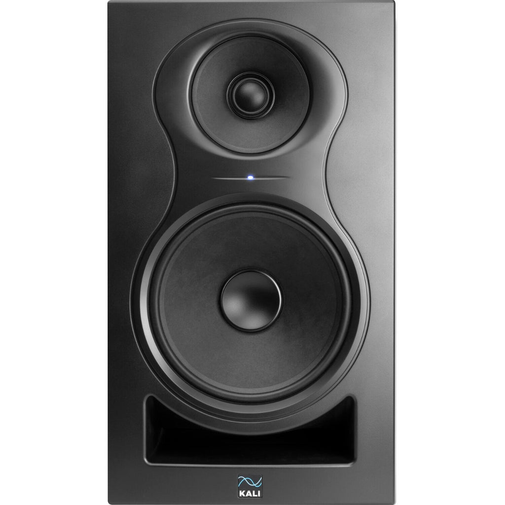 Kali Audio IN-8 V2 active nearfield monitors, in black, front view