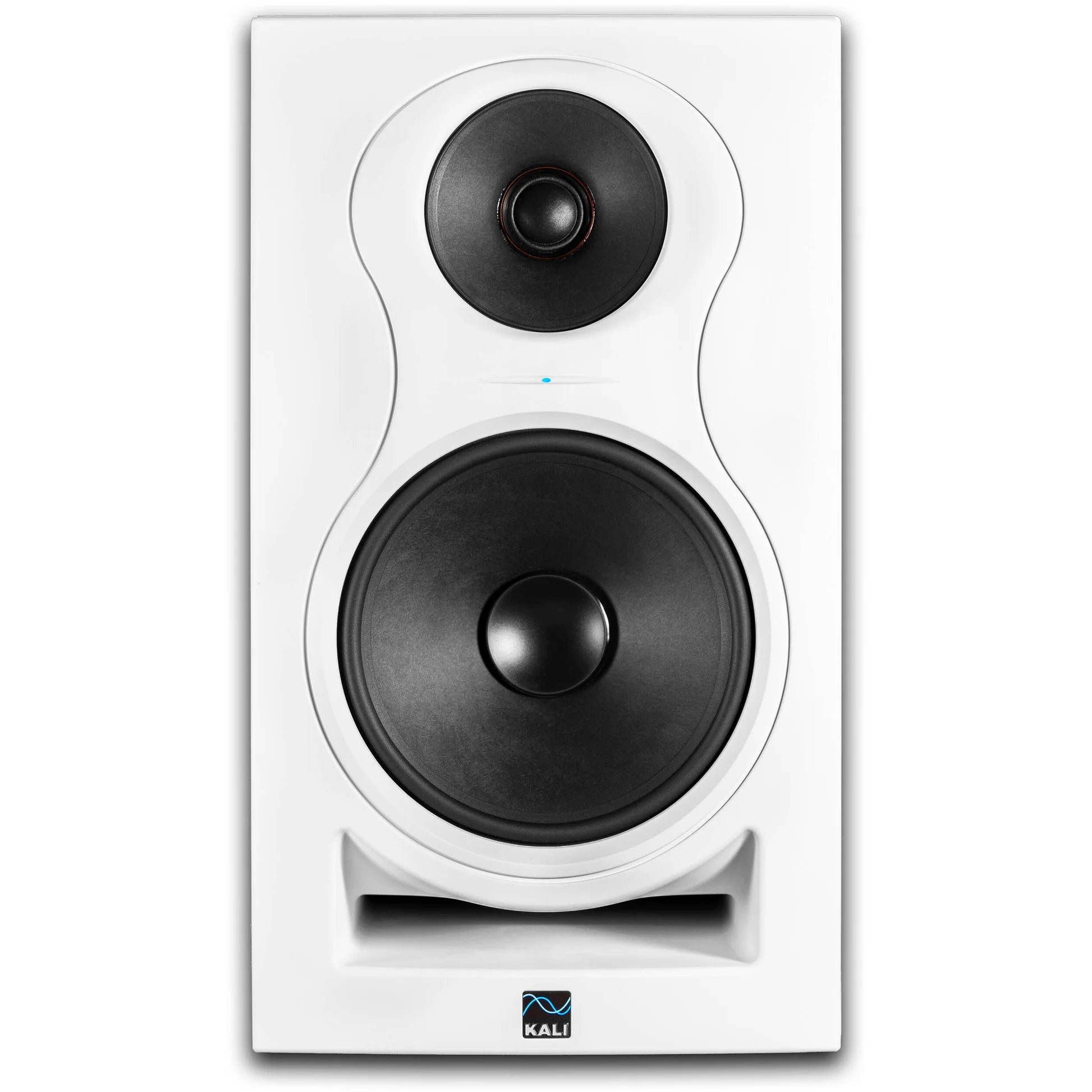 Kali Audio IN-8 V2 active nearfield monitors, in black, front view