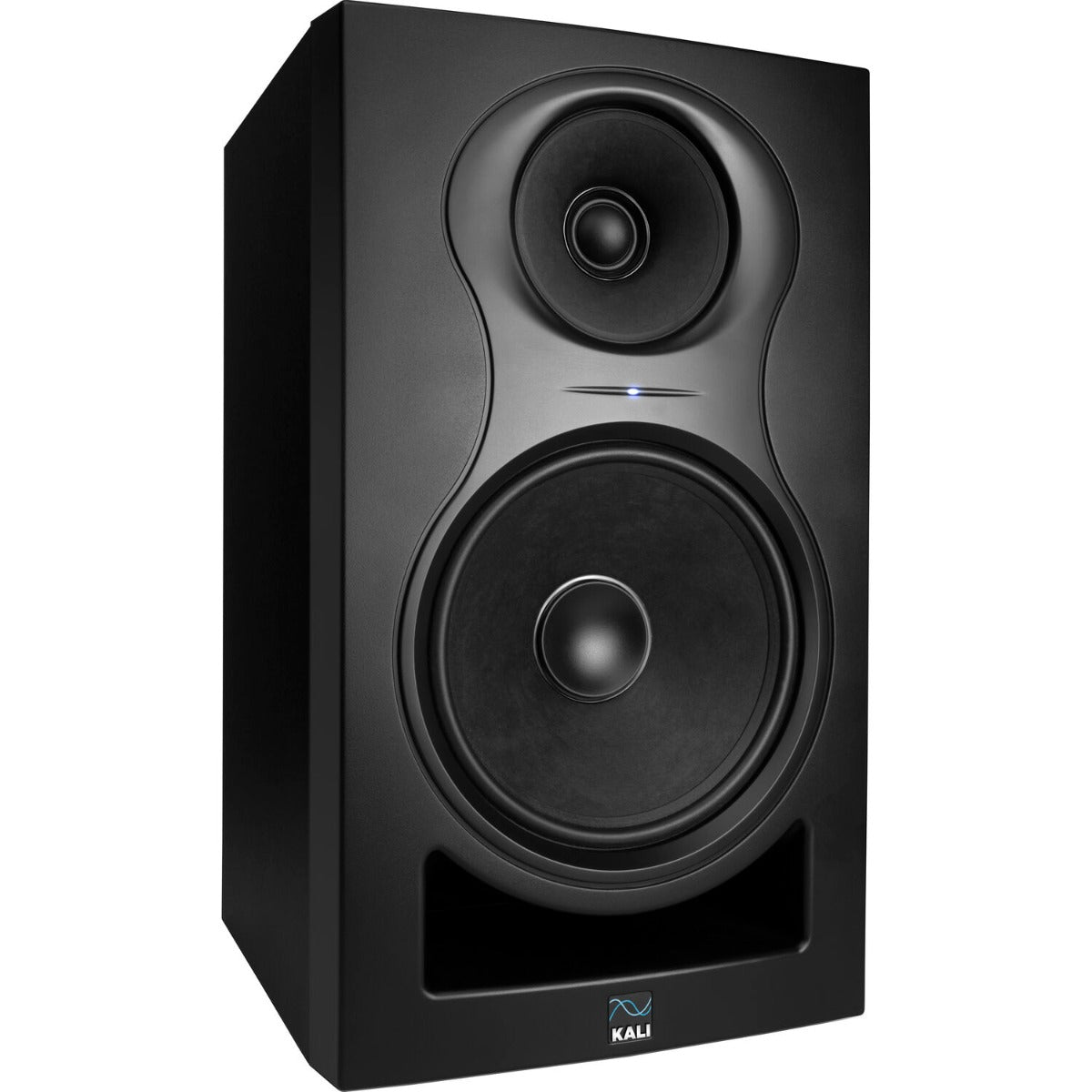 Kali Audio IN-8 V2 active nearfield monitors, in black, front view