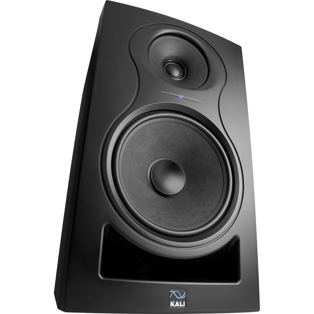 Kali Audio IN-8 V2 active nearfield monitors, in black, front view