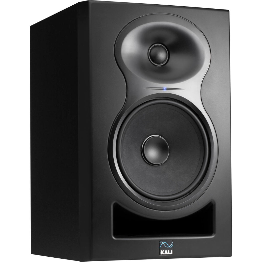 Kali Audio LP-6 V2 active studio monitor, in black, front view