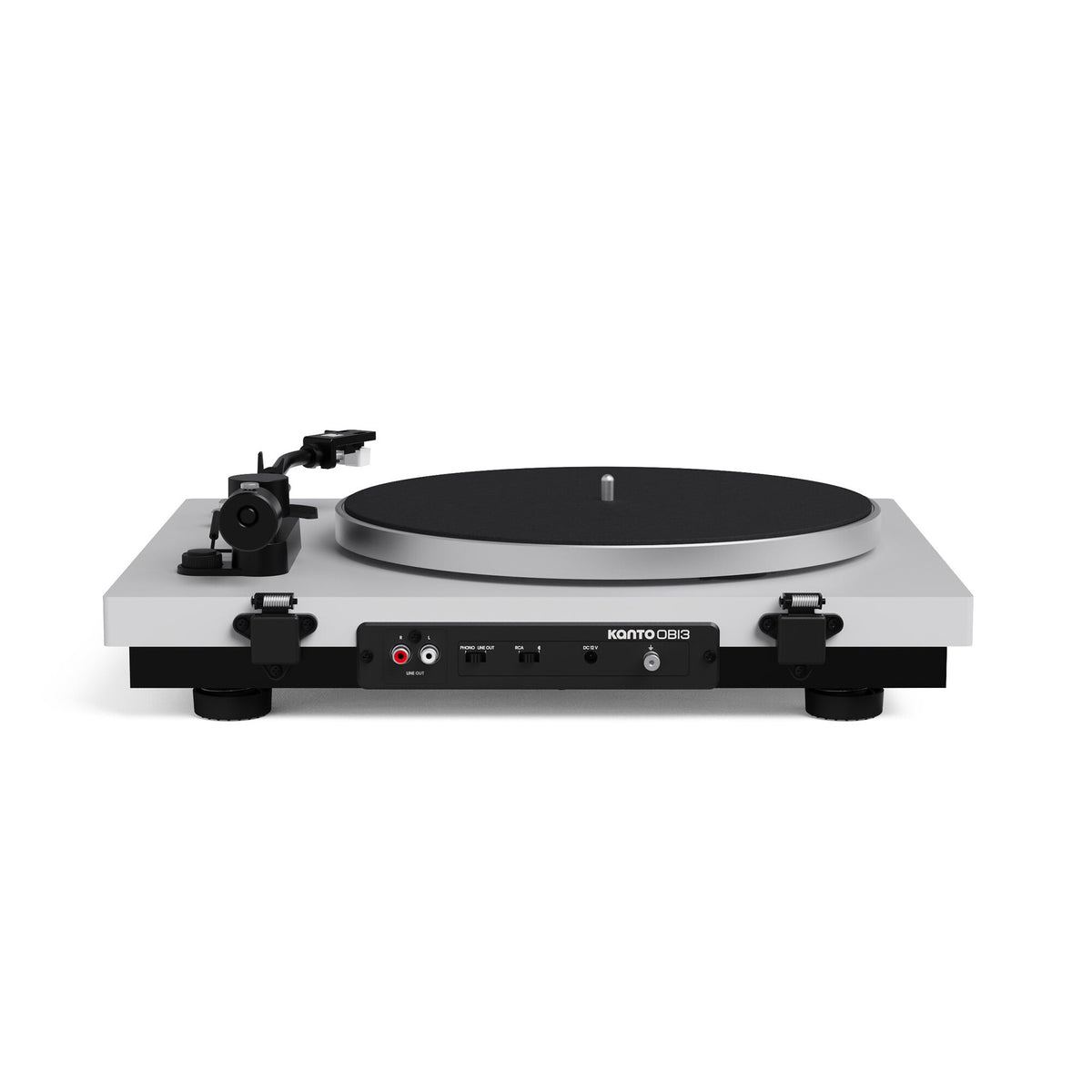 Kanto Audio OBI3 Gen 2 turntable, White, rear connections