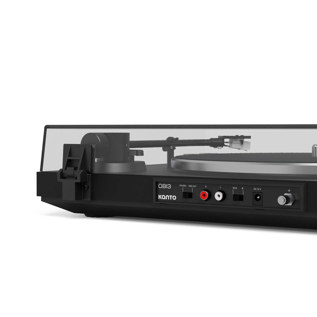 Kanto Audio OBI3 turntable, rear view