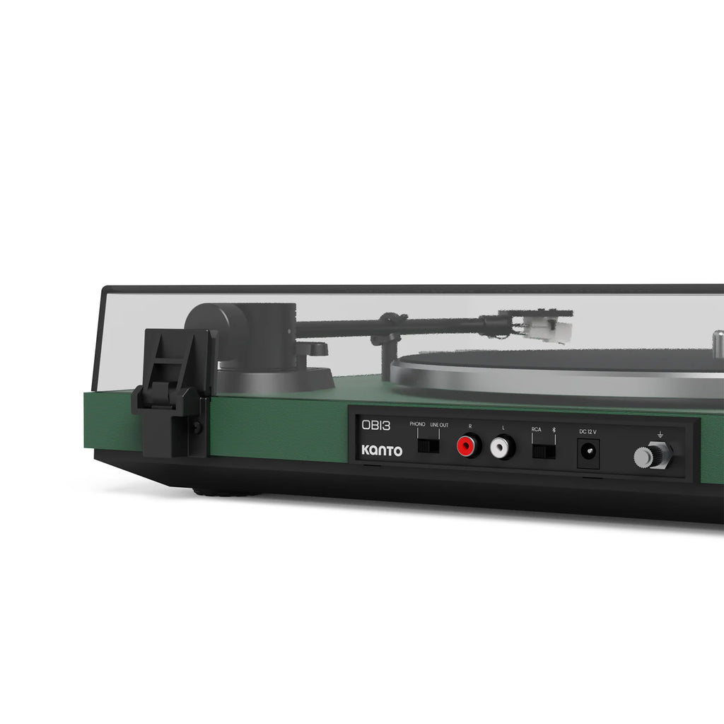 Kanto Audio OBI3 turntable, rear view