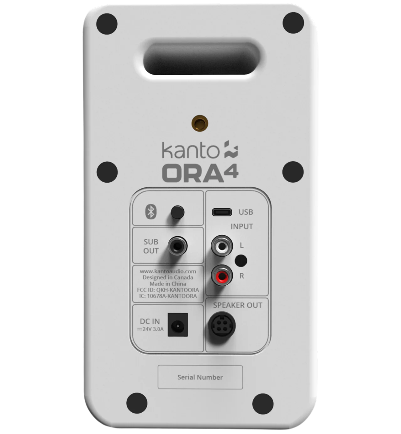 Kanto Audio Ora 4 desktop speakers, black size view 3