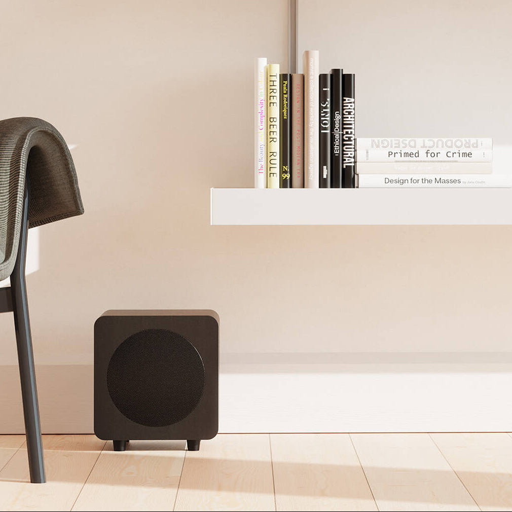 Kanto Audio SUB6V subwoofer, black front view