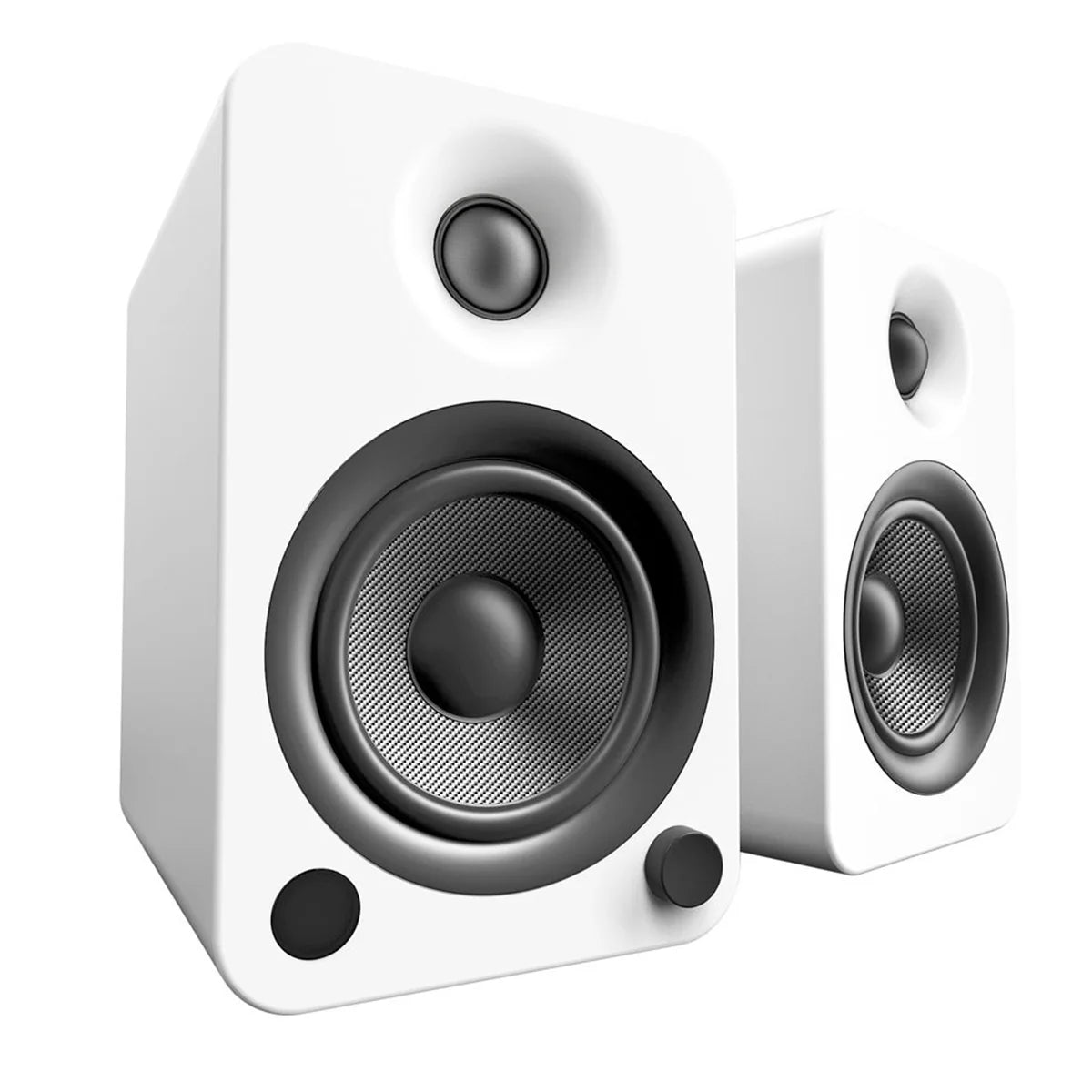 Kanto Audio YU4, wireless speakers, back, matte black
