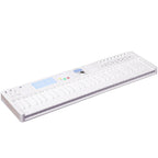 Arturia KeyLab Essential 61 MK3 MIDI keyboard in alpine white with control knobs and keys, ideal for music production.