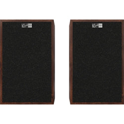 Klipsch Rebellion bookshelf speakers (pair) with magnetic black cloth grilles and Klipsch 80 anniversary badge