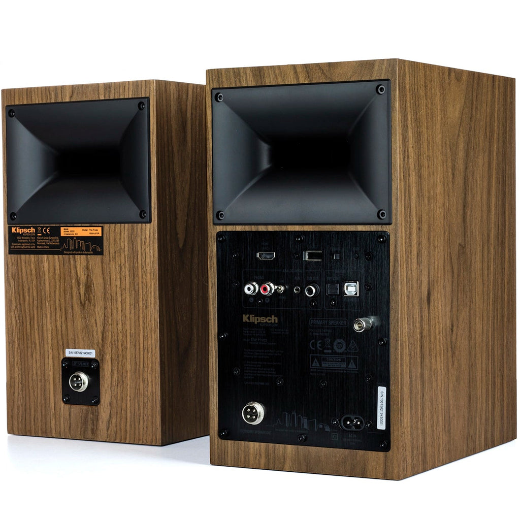 Klipsch The Fives active bookshelf speakers, back