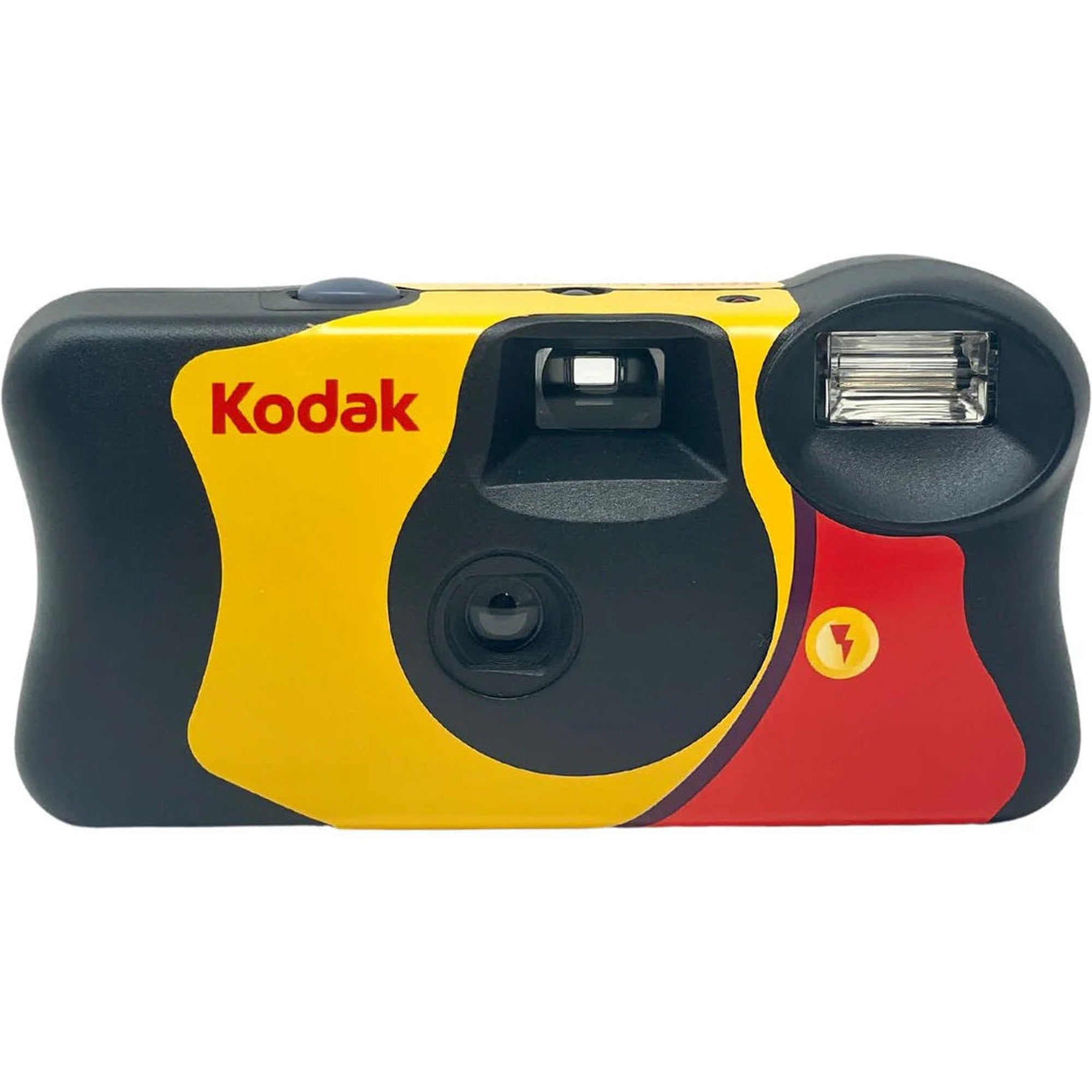Kodak FunSaver 27+12 disposable camera for instant photos, compact and easy to use with a built-in flash.