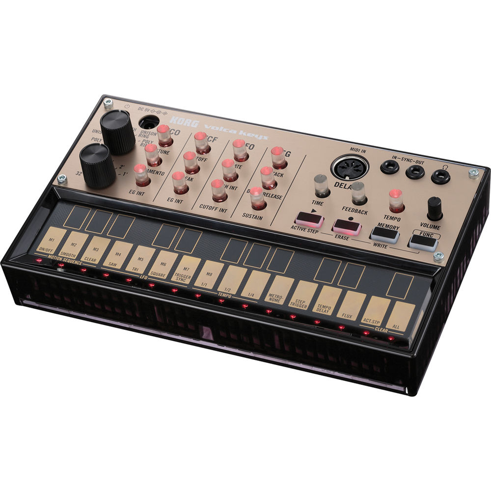 Korg Volca Keys synthesizers, lifestyle shot