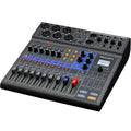 Zoom LiveTrak L-8 digital mixer with multiple input channels and a compact design, featuring onboard controls and display.