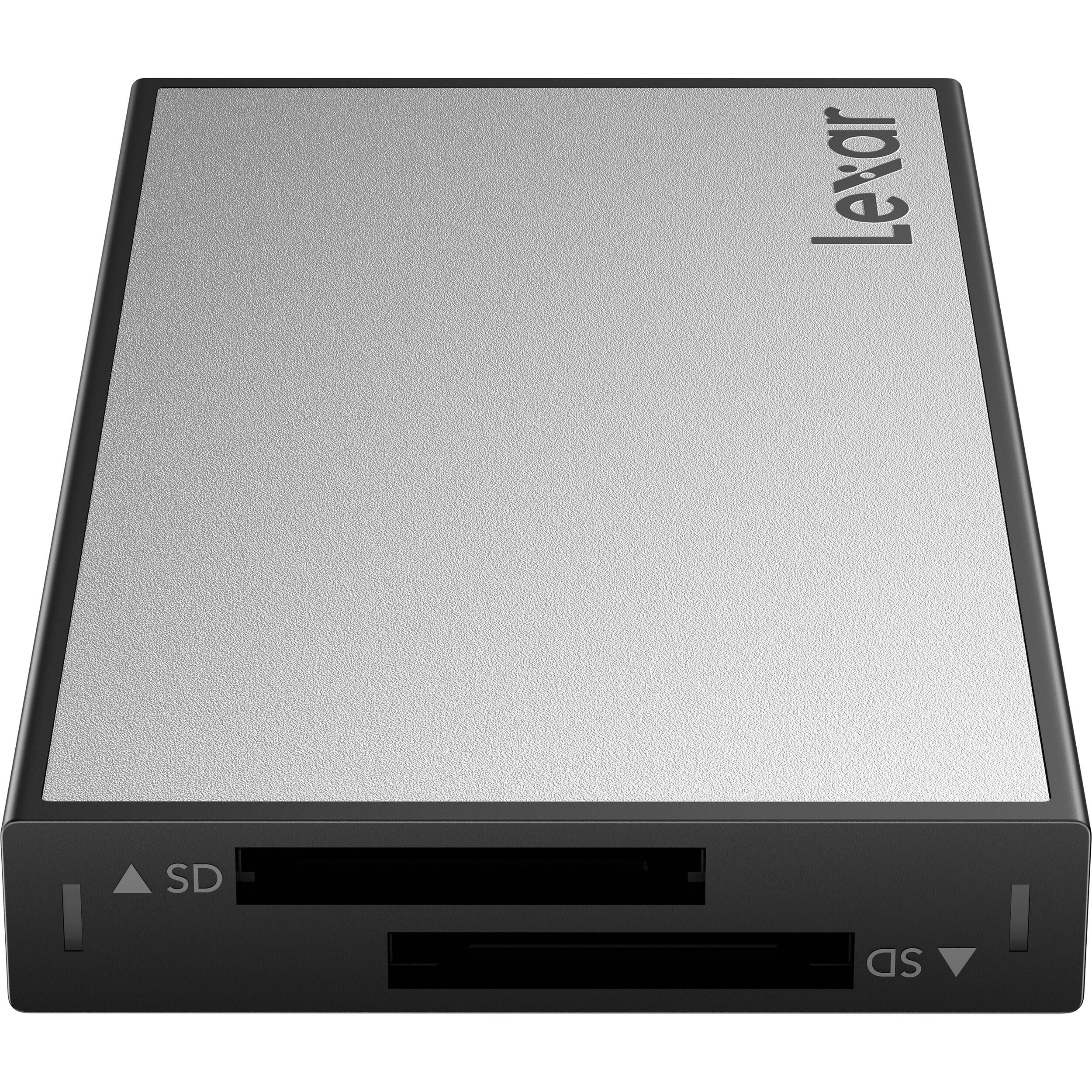 Lexar Workflow Dual-Slot SD UHS-II Card Reader.