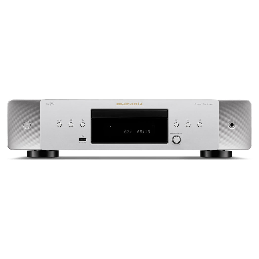 Marantz CD 70 Silver-Gold, front panel with disc tray and USB input