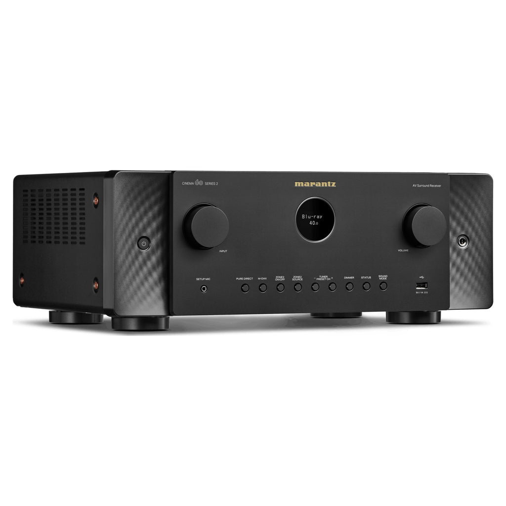 Marantz CINEMA 60 DAB Series 2, Black, angled view