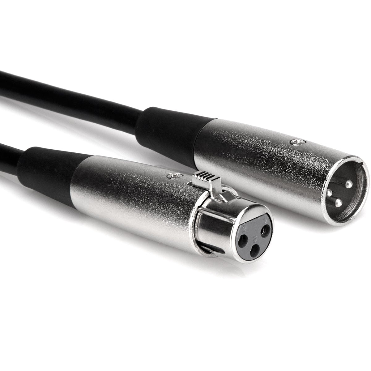 Hosa MCL-105 XLR-female to XLR-male cable, 1.5m length, showcasing sturdy connectors and flexible design.