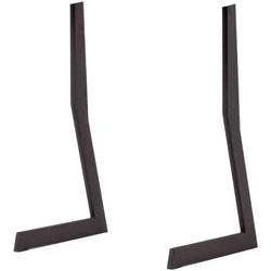 Black Megasonus POLYLEG acoustic panel leg set for Poly Series panels, featuring durable, adjustable supports for soundproofing.