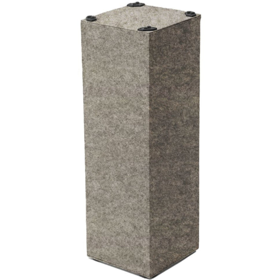 Megasonus Q Basstrap acoustic panel for low-frequency sound absorption, featuring a sleek, black design for improved room acoustics.