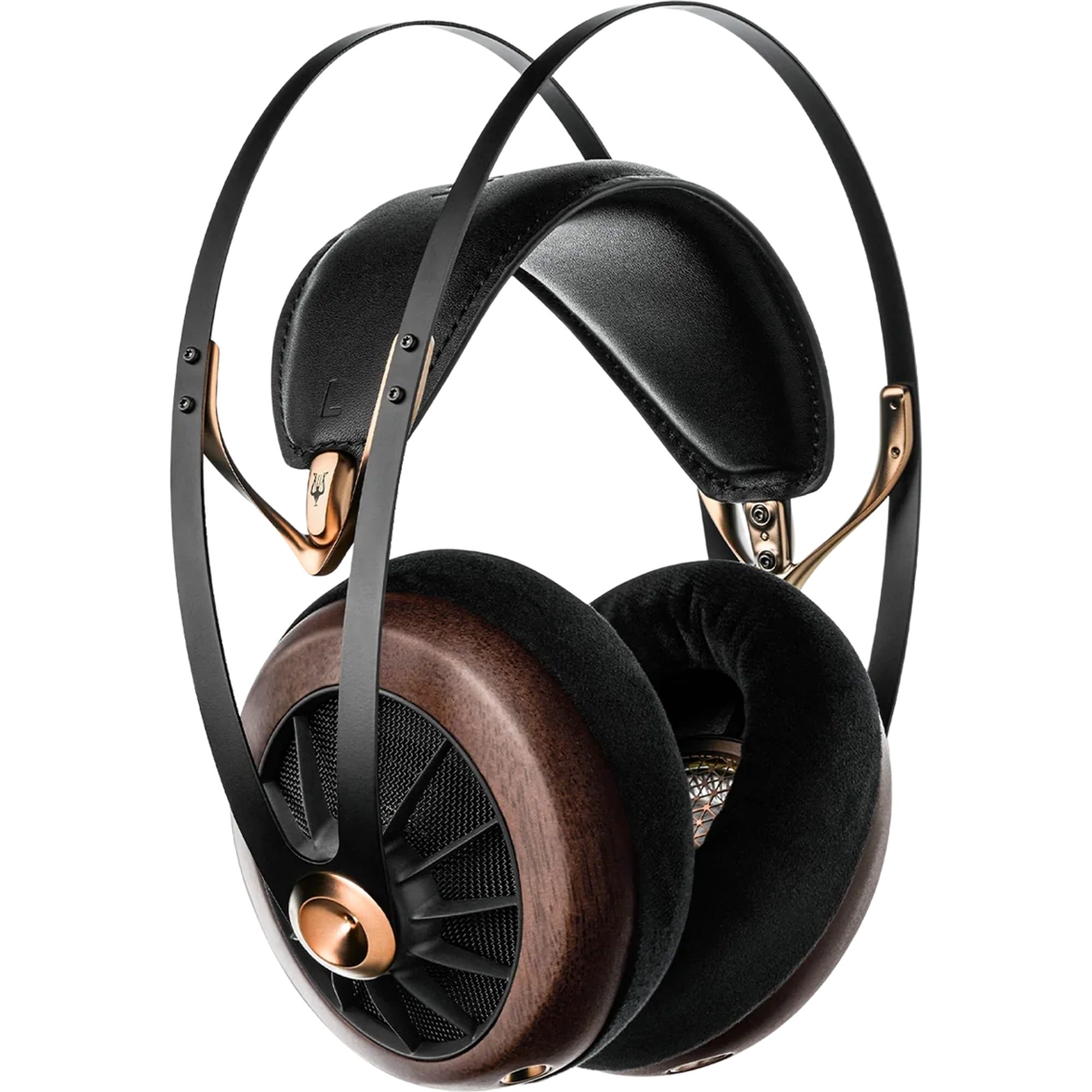 Meze Audio 109 Pro wired headphones, close-up detail.