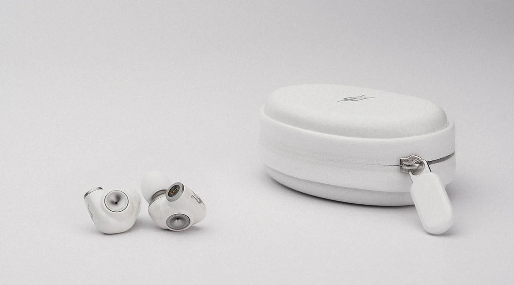 Meze Audio Alba in-ear headphones in black, side view