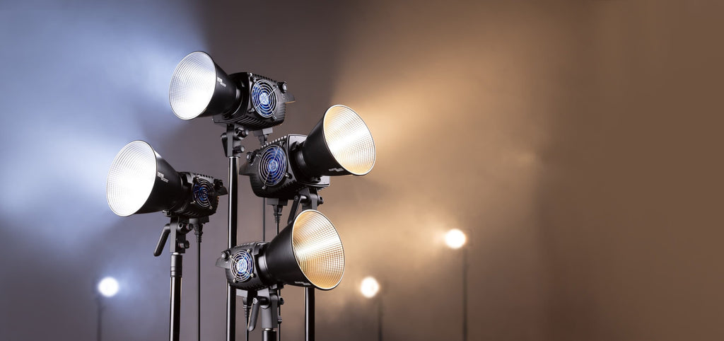 Zhiyun Molus B500 Bi-Color LED light panel with adjustable brightness and color temperature for professional photography and videography.