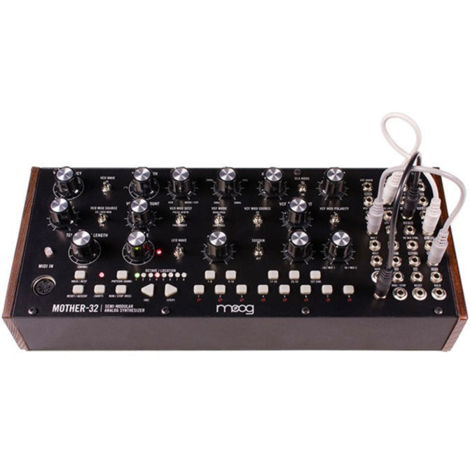 Moog Mother-32 semi and modular synthesizers, front
