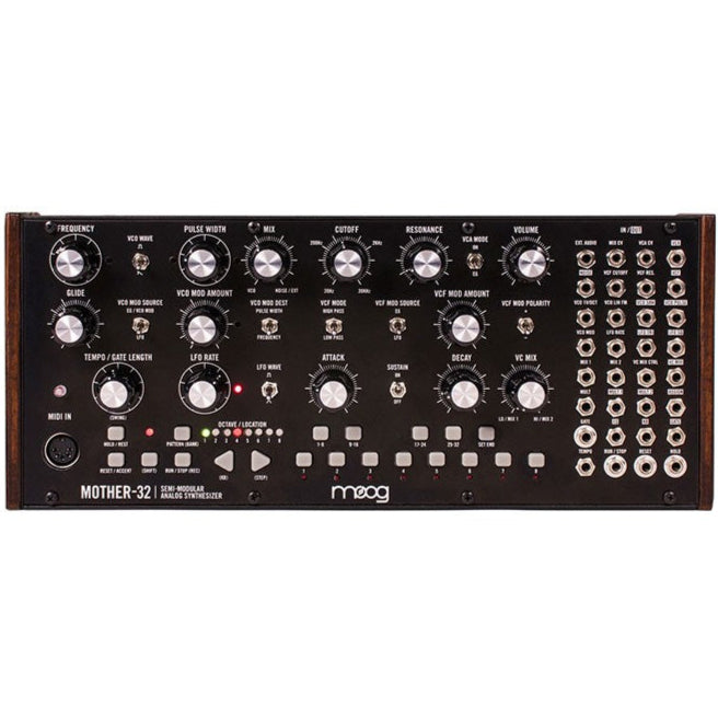 Moog Mother-32 semi and modular synthesizers, side