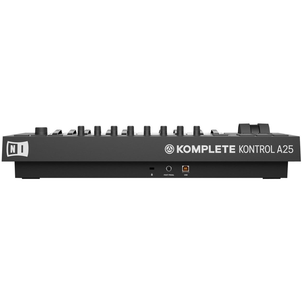 Native Instruments Komplete Kontrol A25 MIDI keyboard controller, black.